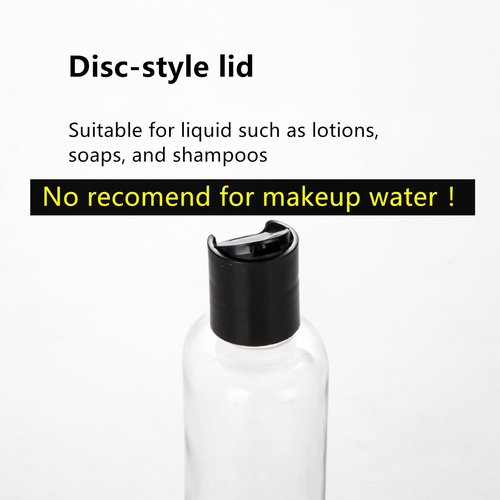 Zentriqlla 24 Pack 8oz Clear Plastic Empty Bottles, Refillable Travel Containers with Disc Top Flip Caps, Squeezable Shampoo Bottles for Toiletries Liquid Soap, Lotions, Cream, Creams, BPA Free