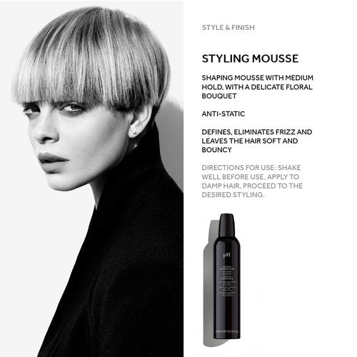 pH PURE HAIR Styling Mousse - Frizz Control Shaping Mousse with Medium Hold, Lightweight Formula for Defined Styles & Volume, 10.1 Oz