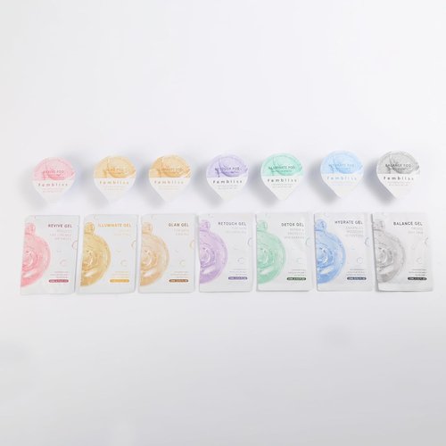 Elitzia CO₂ Facial Kit - 6 Sets Per Box for CO₂ Oxygen Facial Machine Improve Skin Tone ETDGEL6 (Illuminate Type)