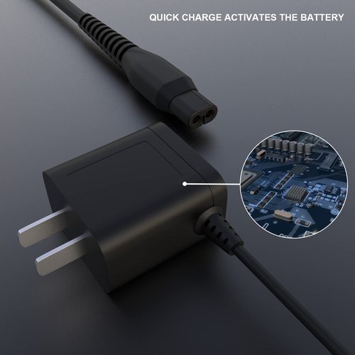 4.3V Replacement Oneblade Shaver Charger Cord Power Adapter Compatible with Philips OneBlade QP2520/90, QP2520/72, QP2520/70, A00390 Series All-in-One Grooming Trimmer & Hybrid Electric Razor