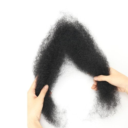 Afro Kinkys Bulk Human Hair,50g,braiding Human hair for Twist, Repaid Locs, Dreadlocks,Afro Kinky Bulk Human hair Extension for black women(22",50g,1B)