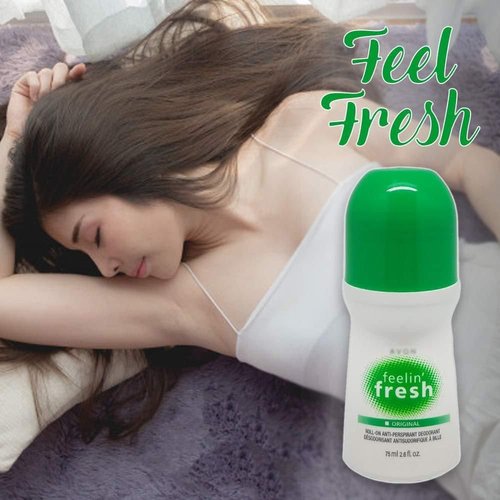 LOT OF 5 - Feelin' Fresh Roll-On Anti-Perspirant Deodorant Rolls – Long-Lasting Protection – Original Formula – Gentle on Skin – For Daily Use 2.6 Oz