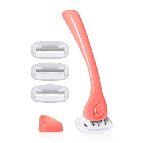Billie Razors for Women Shave Kit & - V Smooth - Shave Gel + Cleanser for Pubic Hair & Skin - pH-Balanced - Fragrance-Free - Gynecologist-Approved - 6.5 oz.