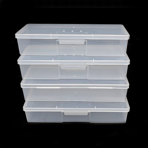 Lokyango Clear Manicure Tool Box, Personal Nail Box Storage Case for Organizing, Plastic Nail Tool Box for Manicure Pedicure Kit (12pcs)