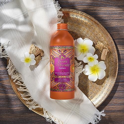 Tesori d'Oriente Karma Aromatic Body Wash with Nashi Flower and Cedar Wood 500 ml, 16.9 Fl Oz made in Italy [italian import]