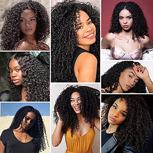Human Hair Bundles Color 1B Deep Wave Bundles 24 Inch Double Weft Natural Black Deep Wave Bundle Hair Weave Niegmeag Brazilian Virgin Soft and Silky Remy Hair Extensions 100g