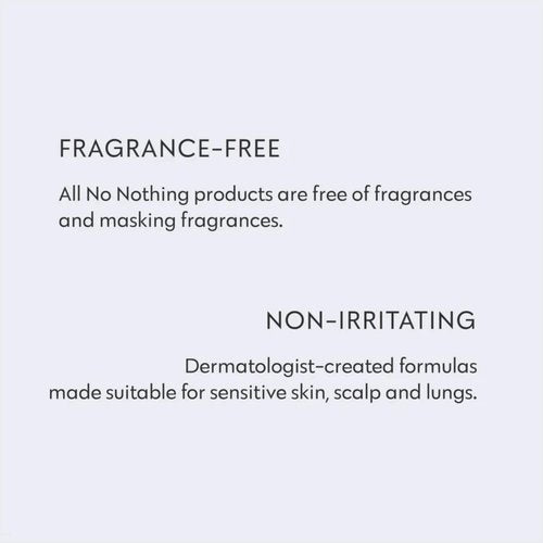 No nothing Very Sensitive Dry Shampoo - Fragrance Free, Talc-Free, Hypoallergenic, Vegan, Unscented Dry Shampoo for Sensitive Scalp - Absorbs Oil, Clear Finish, 5.3 oz