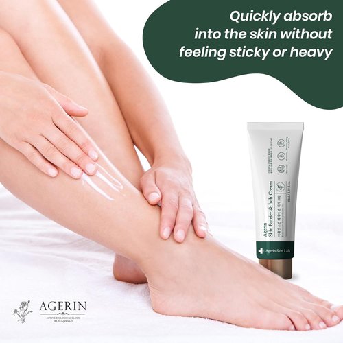 AGERIN Anti-Itch Cream – Skin Barrier and Itch Relief Cream for Sensitive and Dry Skin, Trouble Care, Calming, Hydrating, Purifying, Cruelty Free, Vegan