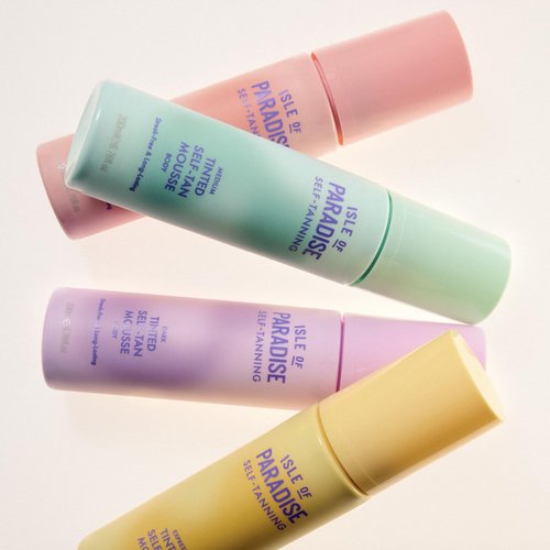 Isle of Paradise Tinted Self Tanning Mousse- Light, Streak-Free Self Tanner, Natural-Looking & Lasts Up to 7 Days, Vegan & Cruelty Free Sunless Tanning Foam Mousse, 6.76 fl oz.