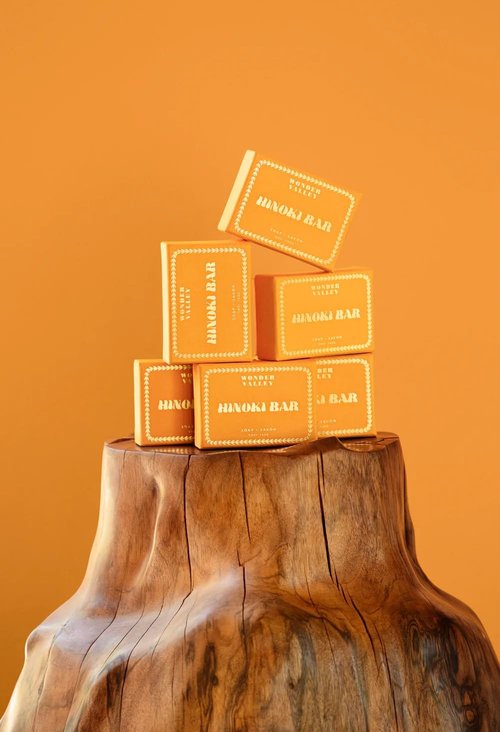 WONDER VALLEY - Hinoki Soap Bar | Vegan, Cruelty-Free, Plastic-Free | Unisex for All Skin Types | Japanese Hinoki, Cedarwood, Siberian Fir (5 oz | 142 grams) - 1 bar