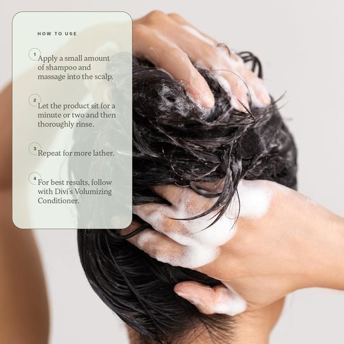 Divi Volumizing Shampoo for Women and Men - Lightweight Volume Shampoo for Fine Hair - Formulated to Cleanse, Nourish and Balance the Scalp, 1L