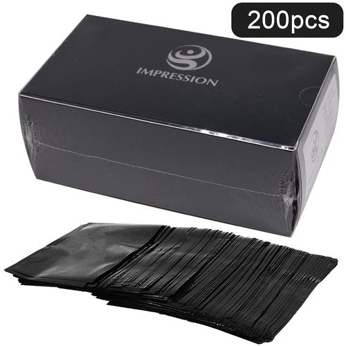 HHUK 250pcs Tattoo Wash Bottle Bags,6inX9in Black Thicken Odorless Disposable Squeeze Bottle Bags,for Tattoo Bottles Tattoo Supplies Tattoo Kits (Black)