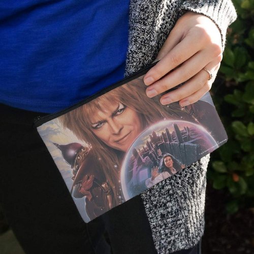 Labyrinth Crystal Ball Goblin King Jareth David Bowie Makeup Cosmetic Bag Organizer Pouch