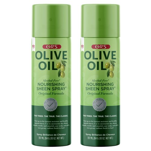 ORS Olive Oil Nourishing Sheen Spray Original Moisturizes Hair for Healthy Sheen 10 Ounce (Pack of 2)