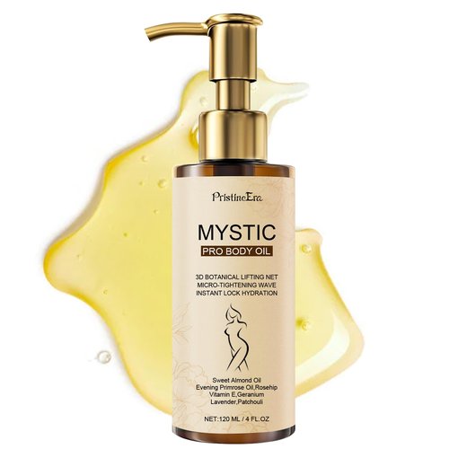 PristineEra Mystic Body Firming Oil Deep Lasting Hydration and Firming Skin for Full Body Skin Tightening Body Oil After Shower 4.23 fl oz (Citrus)