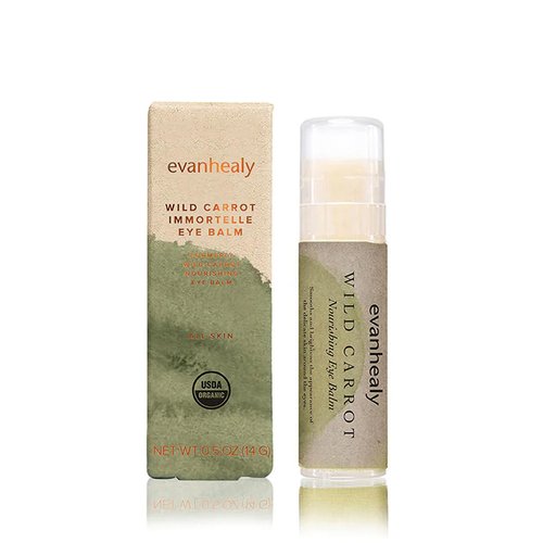 evanhealy Wild Carrot Immortelle Eye Balm | Organic Travel Moisturizer Stick | Hydrating Balm to Brighten Skin Around Eyes, Face, & Body | On the Go Moisturizer
