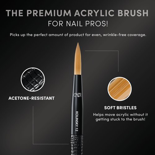 Chaun Legend LGND 100% KOLINSKY Acrylic Brush #10