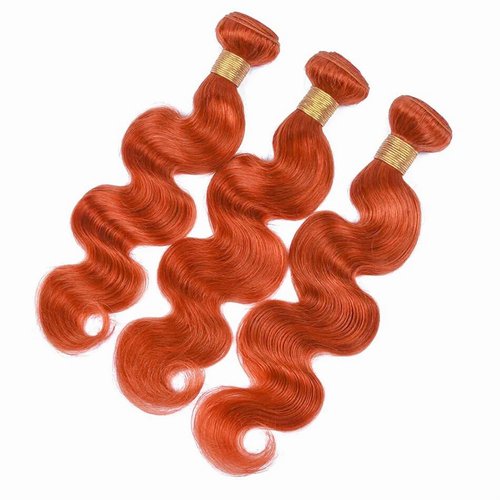 14 16 18 Inch Color 350 Bundles Ginger Body Wave Human Hair Bundle 8A Grade Brazilain Orange Bundle Virgin Hair Color 350 Ginger Body Wave Bundles