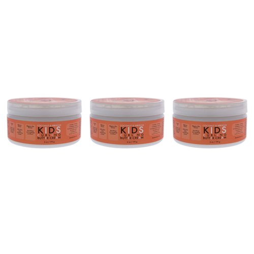 Shea Moisture Kids Curling Cream Coconut/Hibiscus 6 Ounce Jar (177ml) (3 Pack)