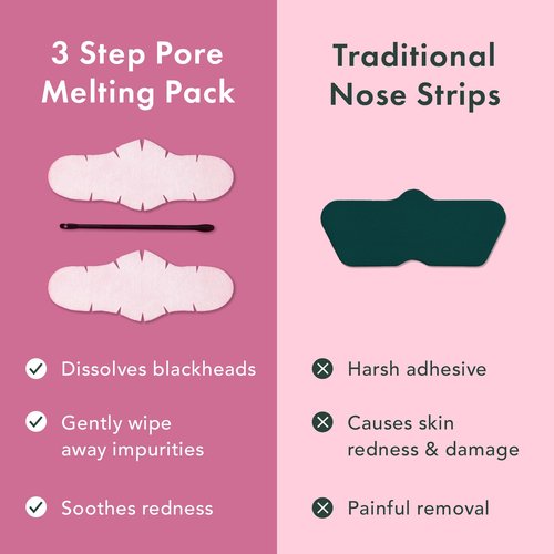 Rael Miracle Bundle - Overnight Spot Cover (52 Count) & Pore Melting Pack, 3 Step Nose Strip (2 Pack)