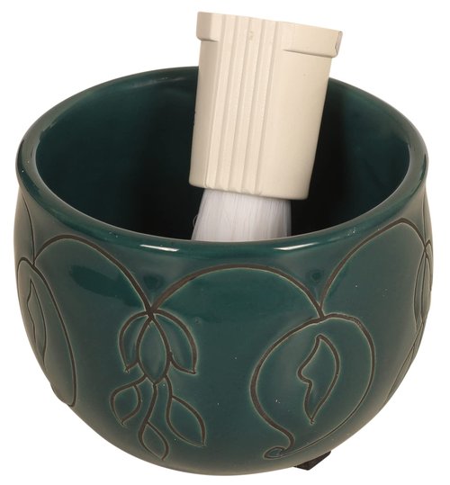 3x4 Inch Shaving Bowl for Men, Handmade Pottery Ceramic Shaving Soap & Cream Bowl – Portable Shaving Mug for Dad & Grandpa by ABHANDICRAFTS (AB-SBOWL-006)