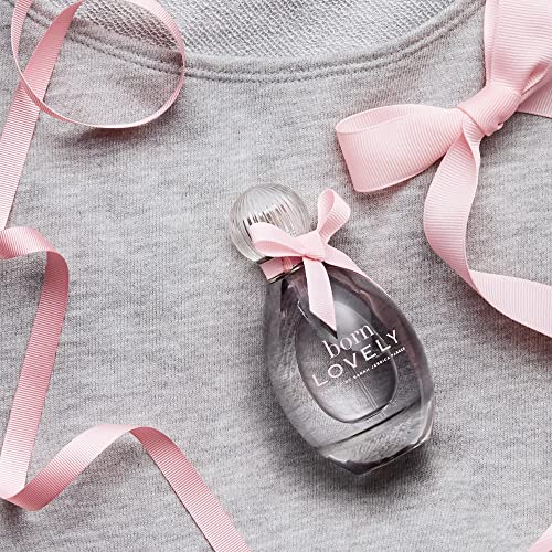 SJP Born Lovely Lush, Sweet, Elegant Amber Floral Eau De Parfum Spray Fragrance for Women - Mandarin, Peony, Honeysuckle, and Freesia - Intense, Long Lasting Scent - 1.7 oz