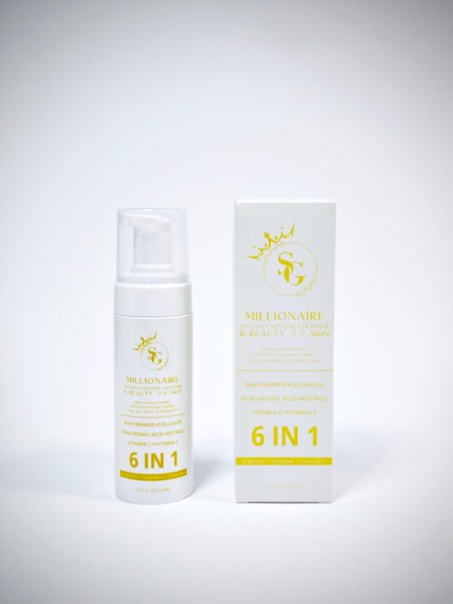SG Advanced 6 in 1 Millionaire Multiple Mousse Cleanser K-Beauty 강남 Skin