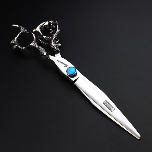 Professional Japanese Hair Scissors - 440C Stainless Steel/Rose Razor Edge (7 Inch Flat-B)