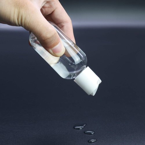 TRENDBOX 60ml / 2oz Empty Plastic Refillable Essentials Bottles with Disc Top Flip Cap - 6 Pack