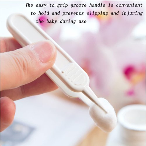 YIUIRUOI 4 Pieces of Cleaning Tweezers with Round Plastic Tips Used for Cleaning Ear Canals, Nasal Passages, and Umbilical Dirt.