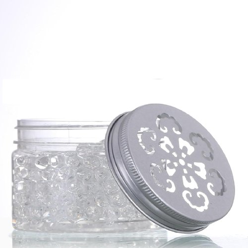 Nwsrayu 12 pcs 3 Styles Air Freshener Solid Perfume Aroma Diffuser Empty Storage Containers with Hollow Lids 80ml 2.7 OZ Screw Lid Round Jars Sample for Aromatherapy (12)