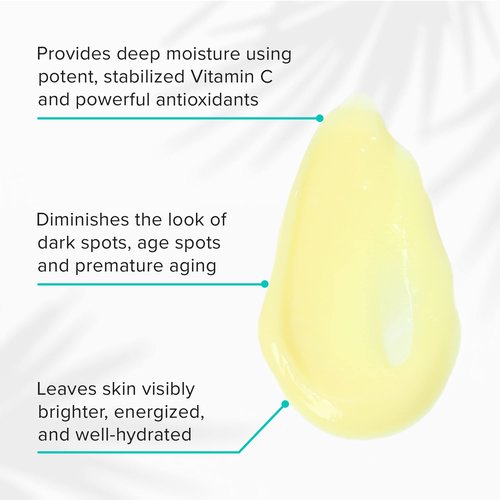 ClarityRx C-Results Vitamin C Hydrating Antioxidant Face Cream, Natural Plant-Based Anti-Aging Facial Moisturizer for Brighter Skin (0.5 oz.)
