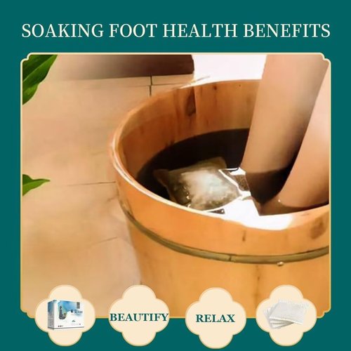 30 Bags Herbal Foot Soak with Mugwort & Ginger, Relaxing Foot Bath for Daily Wellness, 900g Natural Plant-Based Formula, 泡脚药包