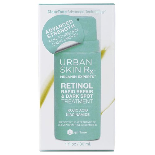 Urban Skin Rx® Retinol Rapid Repair + Dark Spot Treatment Facial Serum, Targets Fine Lines, Hyperpigmentation & Blemishes, Improves Appearance of Tone, Scarring, Fine Lines & Enlarged Pores,1 Fl Oz
