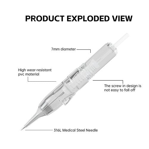 Permanent Eyebrow Makeup Tattoo Pen Kit for Eyebrow Lip Eyeliner Complete Rotary Tattoo Pen Machine Kit with 20pcs Cartridge Needles Microblading Supplies Tattoo Inks for Artists
