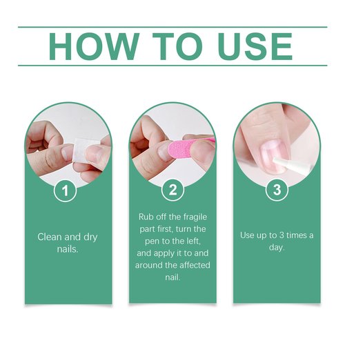 Orivelle Nail Fungus Pen,Nail Care Pen for Damaged Nails, Nail Revitalizing Serum to Help Repair & Strengthen Nails, Support Healthy Growth for Toenails and Fingernails (3 PCS)