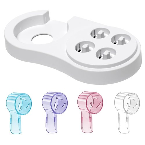Toothbrush Head Covers & Toothbrush Holder for Oral B & iO Series, Multicolor and White