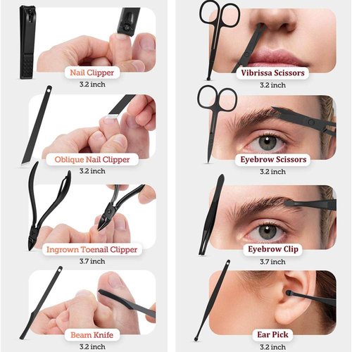 Base 8Pcs Manicure Set and Professional 18 Pcs Manicure Set