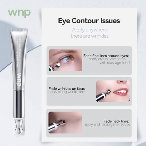 WNP Ultra-Hydrating Serum 3% Hyaluronic Acid + Eye Cream|Wrinkle Eraser Massaging Eye Cream