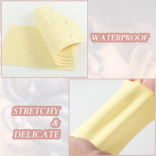 15Pcs Tattoo Practice Skin 3mm 7.68x11.61" Fake Skin Blank Double Sides Fake Tattoo Skin for Beginners and Experienced Artists