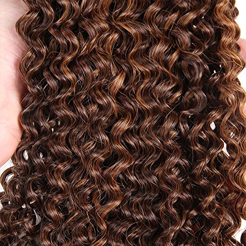 P430 Highlight Brown Bundles Human Hair Water Wave Bundles 34 34 34 Inch Unprocessed Brazilian Virgin Remy Hiair Chocolate Brown Water Wave 3 Bundle Human Hair Extensions