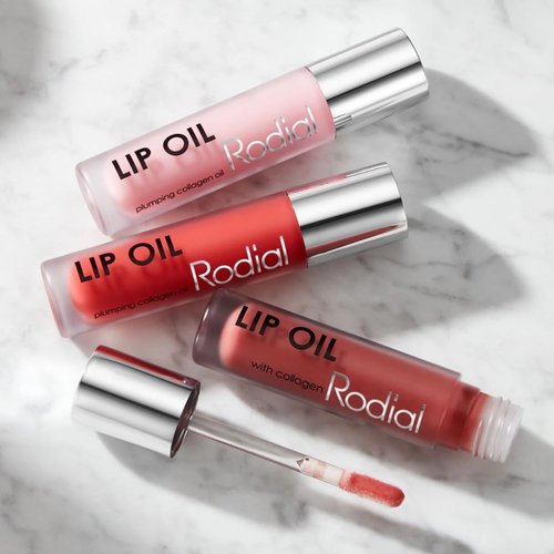 Rodial Plumping Collagen Lip Oil Wild Plum 0.13fl.oz, Vegan Collagen-Infused Lip Oil with Macadamia and Jojoba Oil, Deep Hydration for Fuller-Looking Pout, Ultra-Nourishing Formula for Silky Lips