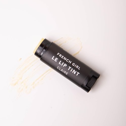 French Girl Le Lip Tint - Moisturizing & Hydrating Lip Balm for Sheer, Buildable Coverage & Shine, Clean Formula, Organic Ingredients, Vegan & Cruelty-Free - Claire