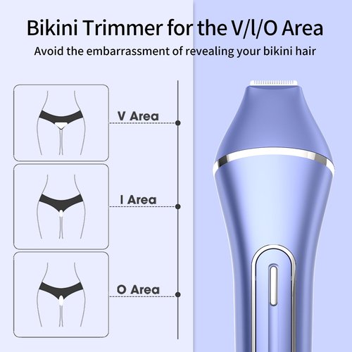 Qreeyx Epilator for Women, 7 in 1 Hair Removal for Women, Body Shaver, Bikini Trimmer, Face Razor, Facial Brush, Face Massage, Foot Callus Remover, IPX7 Waterproof Electric Shavers, Ideal Female Gift