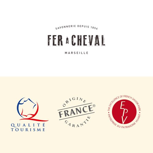 Fer à Cheval Gentle Perfumed Soaps Gift Set, 4x125g/4.41oz - Marseille Vegetable Soap with Shea Butter and Softening Oils