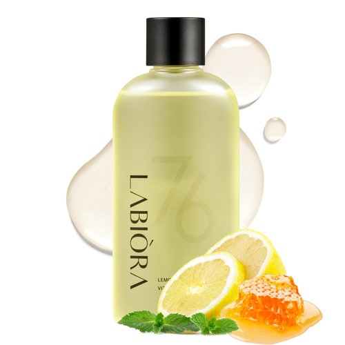 Labiora Lemon Honey Vitamin Essence Toner for Face – Hydrating & Soothing Facial Toner with Niacinamide, Vitamins C & E, Herbal Extracts for Refreshed, Dewy Skin, Korean Skin Care, 7.1 fl oz / 210ml