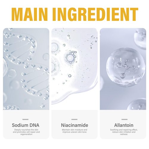 Salmon DNA Serum, Ampoule Face Serum for Anti-Aging & Intensive Moisturizing, Salmon DNA Oil to Reduce Wrinkles & Revitalize Dull Skin
