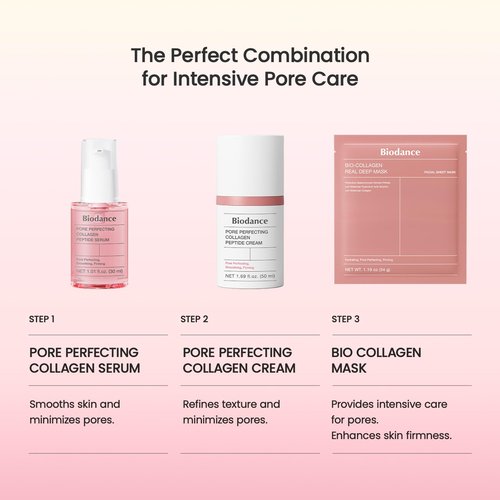BIODANCE Pore Perfecting Collagen Peptide Cream, Hydrating, Plumping, Pore Care, Firming Facial Moisturizer, Korean Skincare, Stocking stuffers for teen girls | 1.69 fl.oz, 50ml