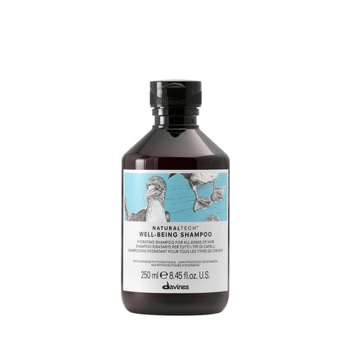 Davines Naturaltech WELLBEING Shampoo, Light And Gentle Cleansing To Moisturize, Protect and Enrich Without Changing Hair's Structure, 8.45 fl. oz.