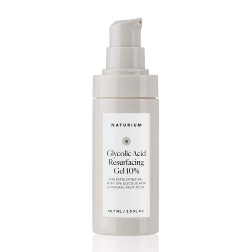 Naturium Glycolic Acid Resurfacing Gel 10%, AHA Exfoliating Gel with Natural Fruit Acids, 3.0 oz